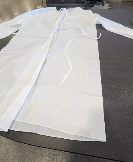Blouses jetables blanches (9 par paquet) – Protection travaux peinture / nettoyage