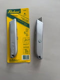 Couteau utilitaire Richard – Métal complet + 5 lames incluses (pro chantier)