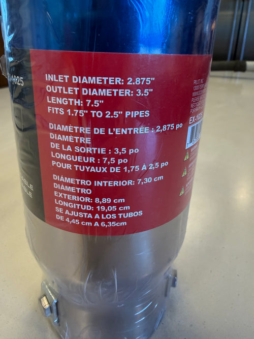 DC exhaust tip ajustable